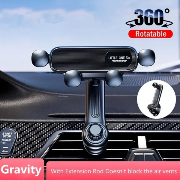 Gravity Car Phone Holder Air Vent Mount Cell Phone Holder in Car Mobile Support For iPhone 13 12 Xiaomi Universal GPS Stand