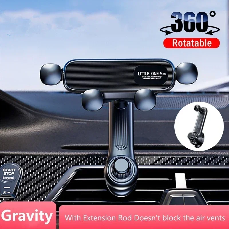Gravity Car Phone Holder Air Vent Mount Cell Phone Holder in Car Mobile Support For iPhone 13 12 Xiaomi Universal GPS Stand