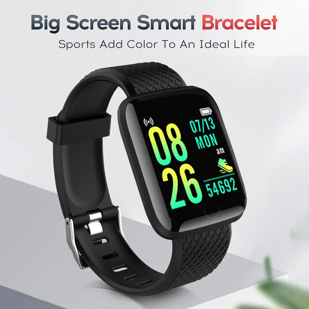 116plus Smart Watch For Men Women Gift 1.3 inch Screen Sports Fitness Watches Wristwatch Bluetooth 5.0 Calls Digital Smartwatch