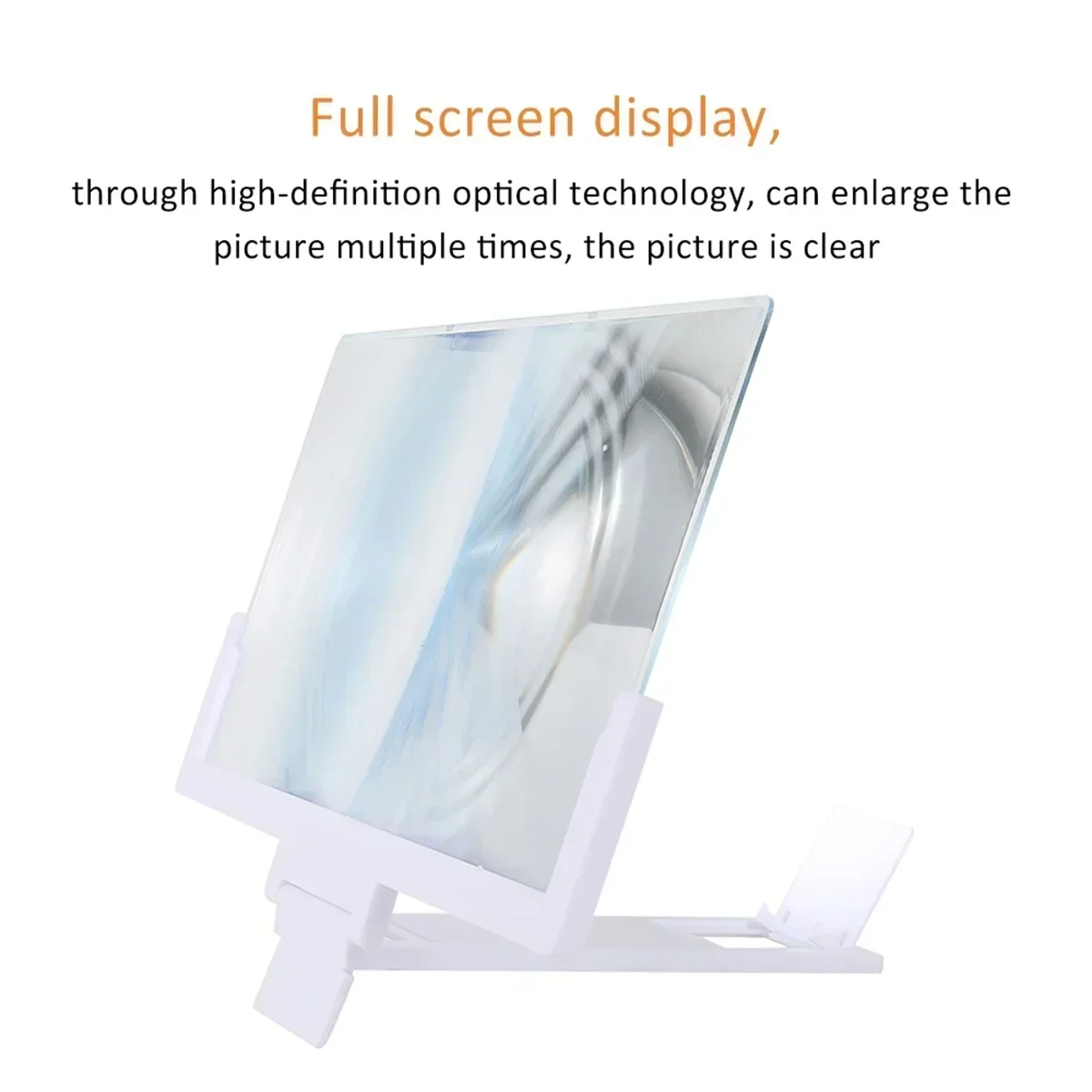 Foldable 3D High-definition Mobile Phone Screen Amplifier Landscape TV Movie Amplifier 14 inch Display Screen Phone Holder Stand