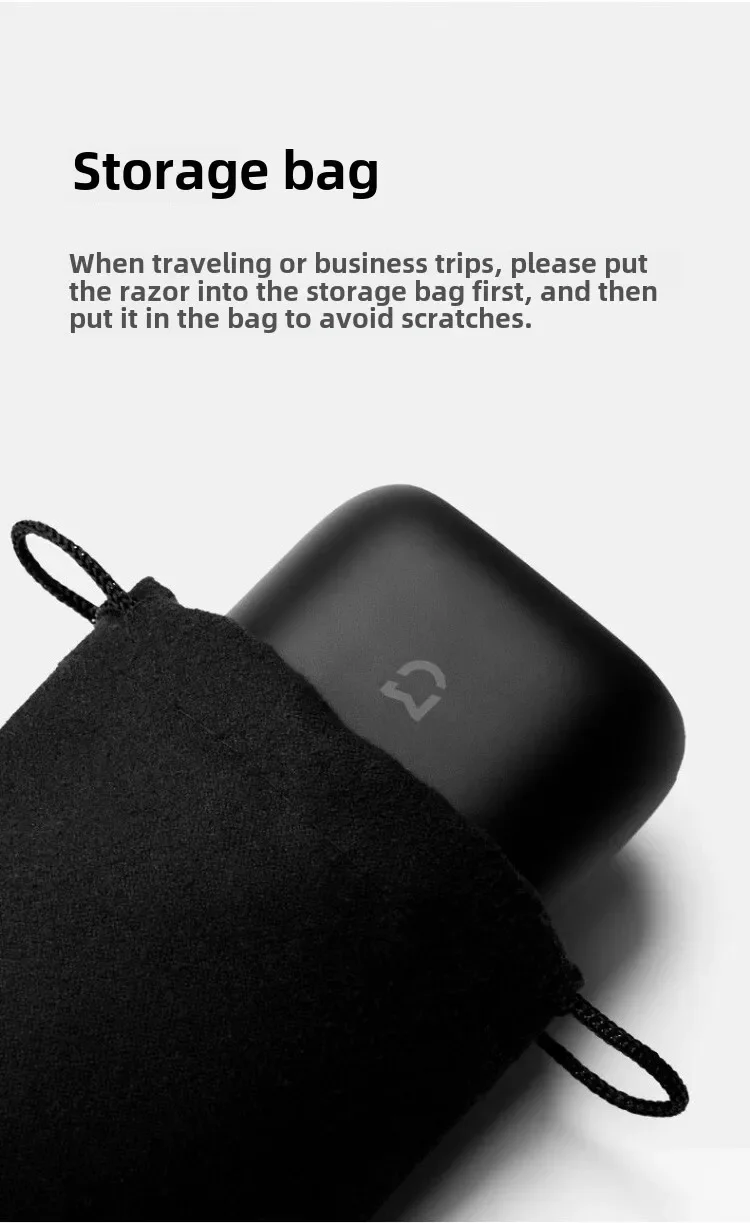 XIAOMI MIJIA S100 Electric Shaver Twin Blade Portable Dry Wet Razor Beard Trimmer Cutter USB Rechargeable For Men Razors Machine