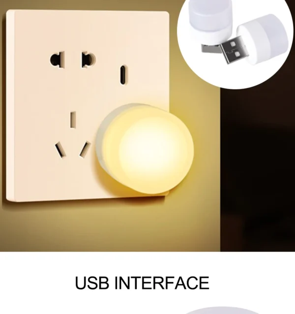 5pcs USB LED Reading Lamp Mini Book Light Camping Night Lights Table Lamps For Power Bank PC Notebook Laptop USB Night Light