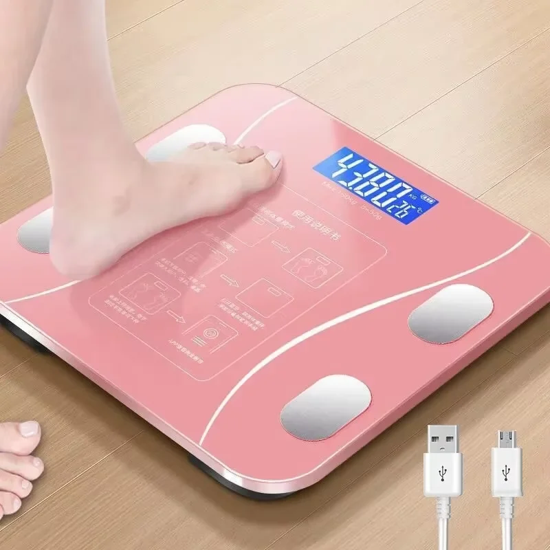 New charging smart app synchronizes body fat scales bathroom digital proportions Bluetooth weight loss body fat scales