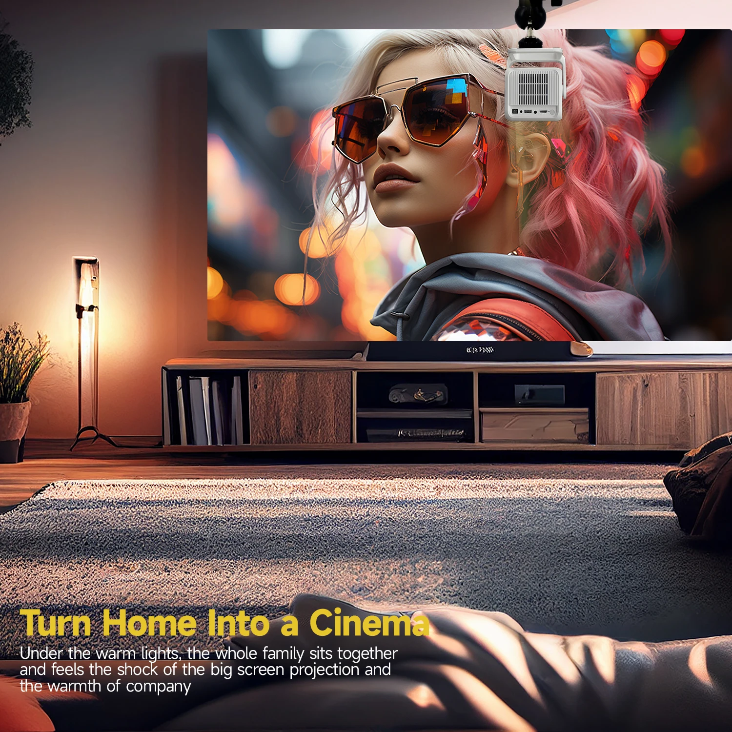 Magcubic HY310X 4K Mini Projector With Full HD 1080P 420ANSI Android 11 Auto Focus Keystone for Outdoor Theater Stand Projector