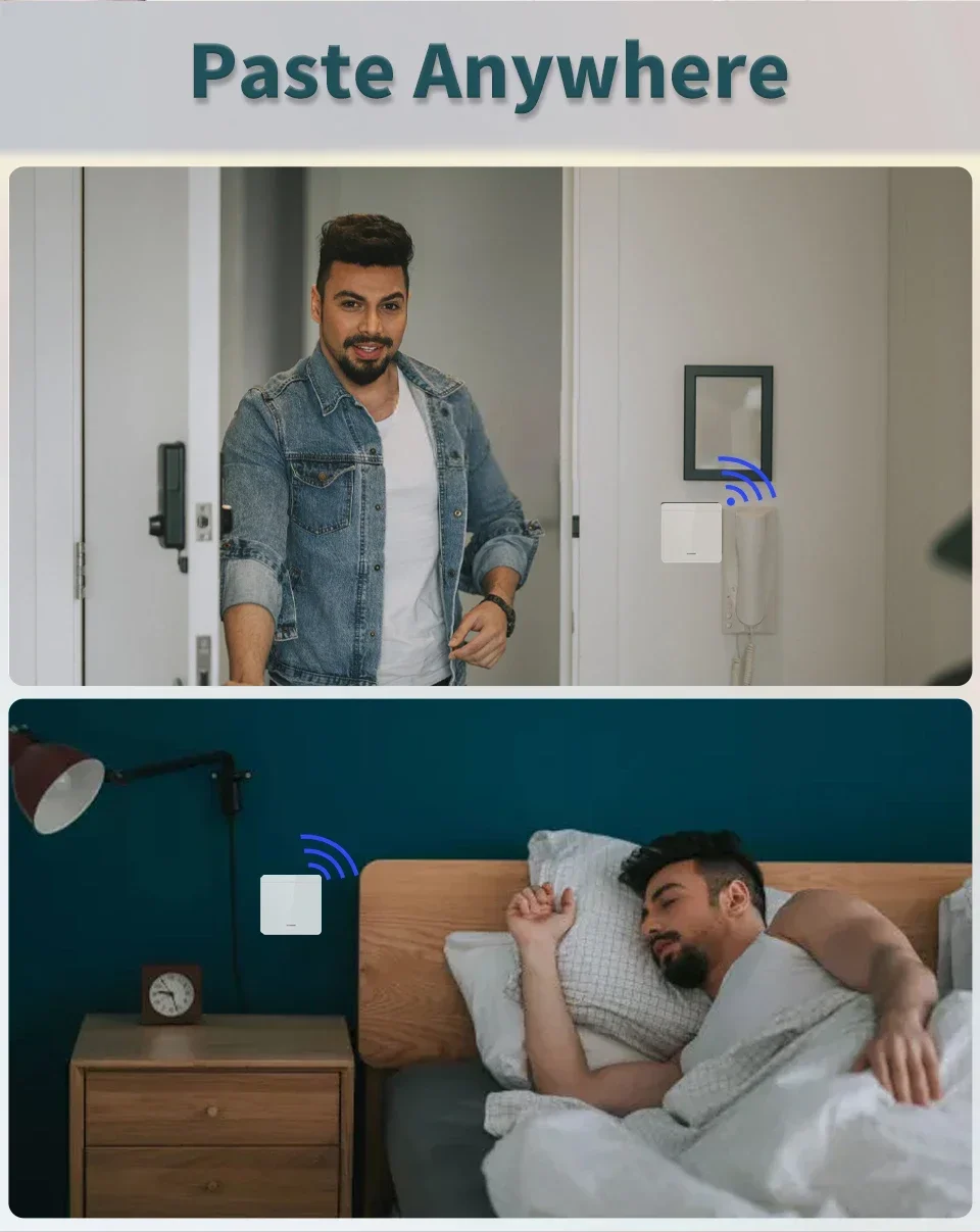 Tuya WiFi Smart Light Switch Smart Home Wireless RF 433mhz Push Button Wall Switch Via Alexa Google Home Alice Smart Life App
