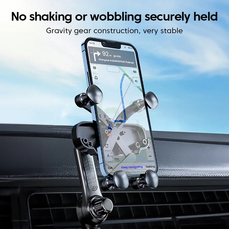 Gravity Car Phone Holder Air Vent Mount Cell Phone Holder in Car Mobile Support For iPhone 13 12 Xiaomi Universal GPS Stand