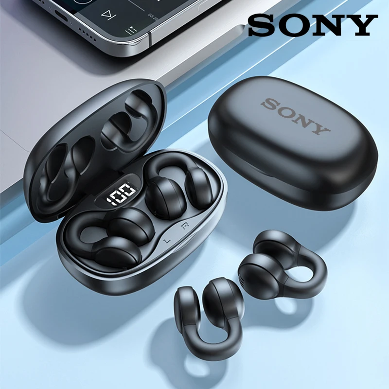 Sa2b180652af8440b8a7bd437c29967f41.webp Sony Open Ear Clip Earbuds ENC Wireless Bluetooth5.3 Headphone Noise Cancelling Earphone With Mic For Android iOS xiaomi