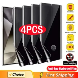 4Pcs Anti-Spy Hydrogel Film for Samsung S21 S23 S22 S24 Ultra FE S10 S8 S9 Plus Note 20 Ultra 9 10 Plus Privacy Screen Protector