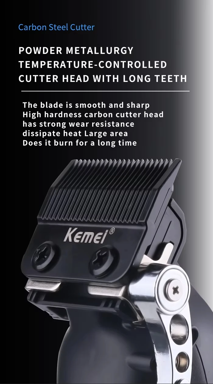 Kemei KM-2296 KM-2299 KM-1102 Professional Hair Clipper Kit Electric Shaver Male Hair Cutting Machine Men’s Cordless Trimmer