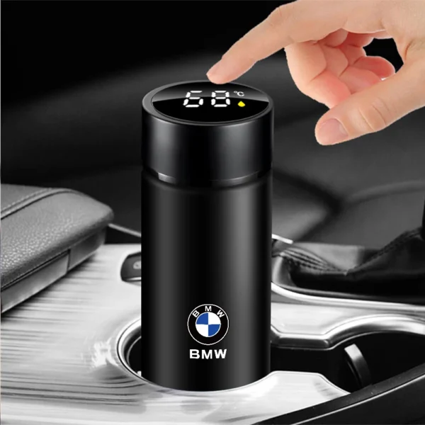 Car Stainless Steel Smart Thermos Mug Insulation Cup Led Digital Temperature Display For BMW E28 E30 E34 E36 M Performance X1 X2