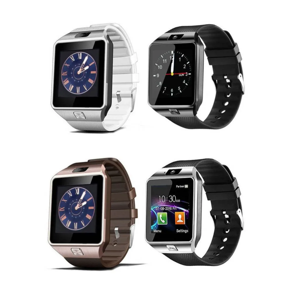 DZ09 Touch Screen Smart Watch With Camera Multi Language Wrist Watch SIM Card Smartwatch For IOS Android Phone Druopshipping