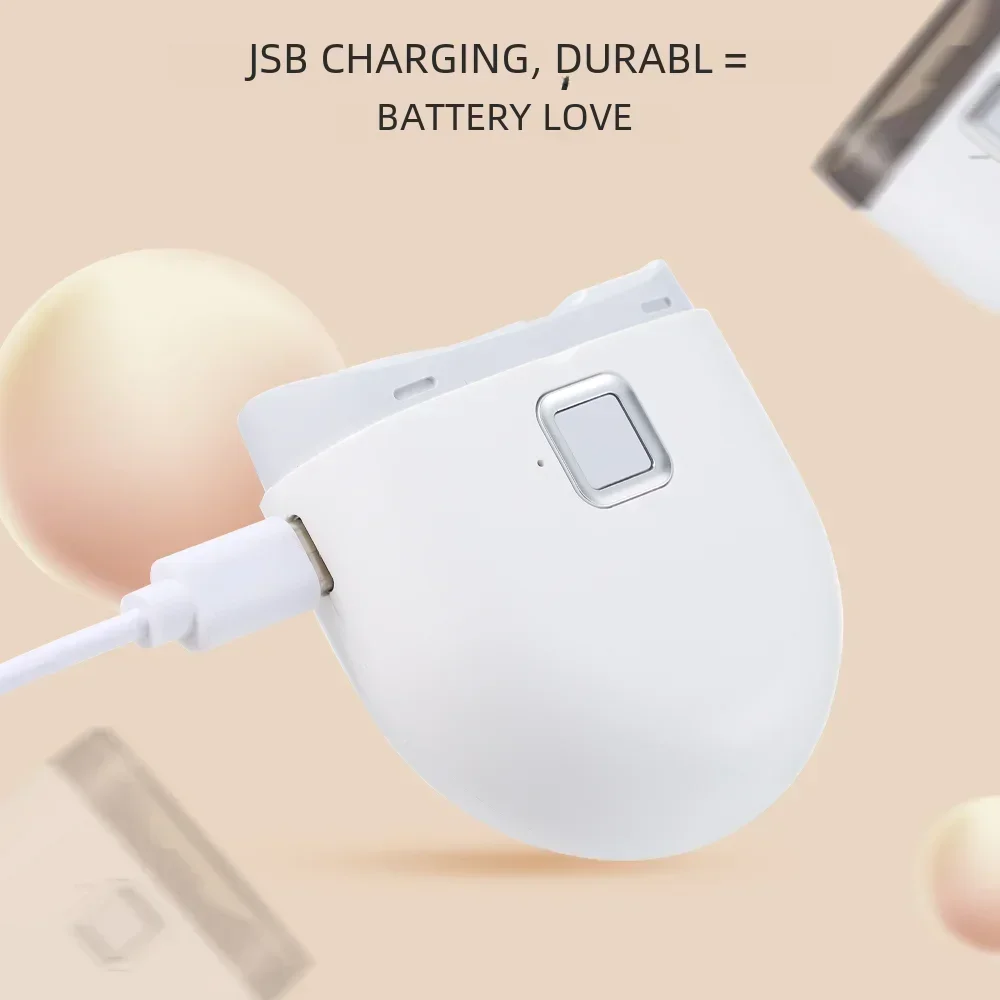 Mini Electric Nail Clipper With LED Light Rechargeable Automatic Portable Nail Grinder for Children Adult Safe Clipper Tools