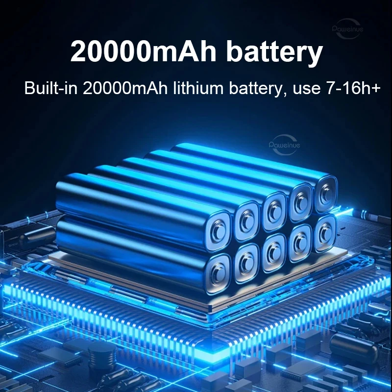 NEW 20000mAh Solar Rechargeable Camping Lantern High Power Bank LED Tent Light Powerful Magnet Flashlight Repair Emergency Lamp