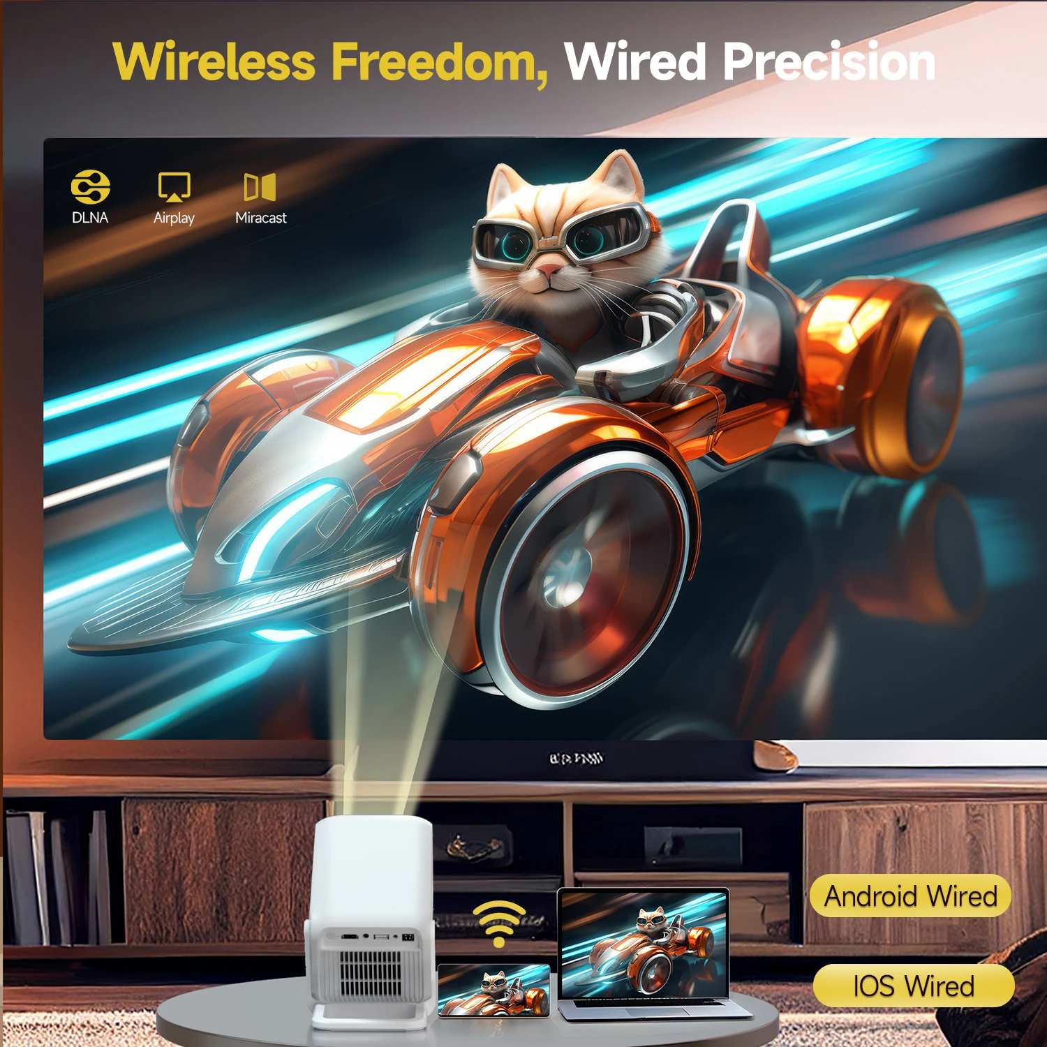 Magcubic HY310X 4K Mini Projector With Full HD 1080P 420ANSI Android 11 Auto Focus Keystone for Outdoor Theater Stand Projector