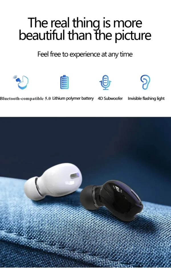 X9 Wireless Mini 5.0 Headphones Bluetooth-compatible Sport Headset Handsfree In-ear Earphone Earbuds for Xiaomi Huawei iPhone