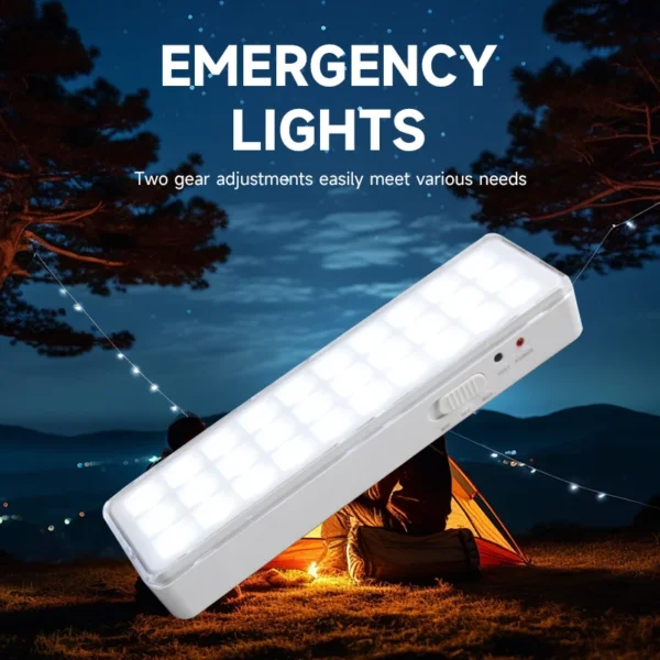 LED Emergency Light Rechargeable Portable Indoor Fire Fighting Lamps Wall-mounted Home Lights 30LEDs Exit Lamp Camping Lantern