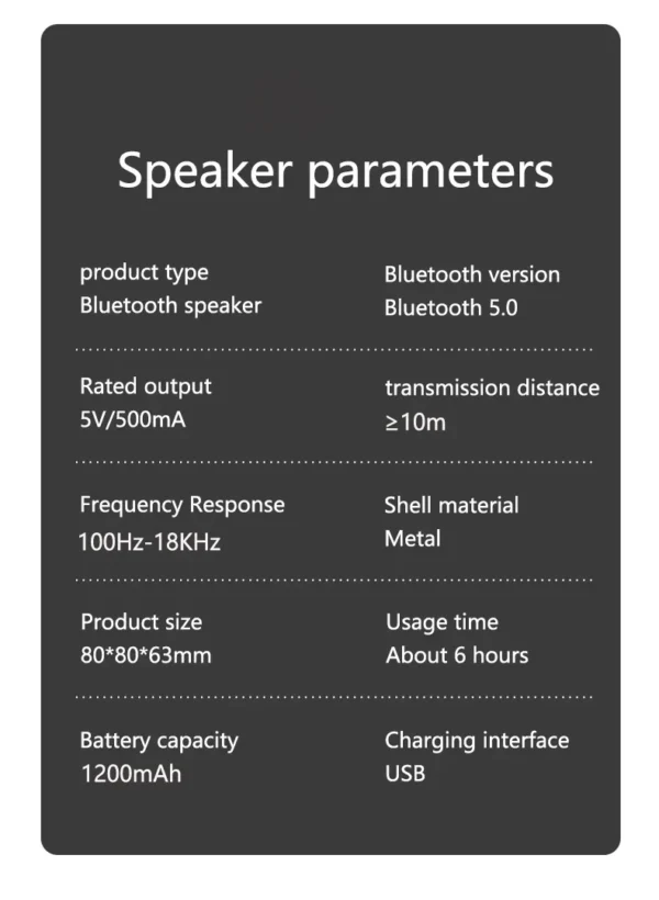 VIKEFON K30 Wireless Bluetooth Speaker Portable Mini Outdoor Wireless Speakers Music Surround Loudspeaker HD Voice Shocking Bass