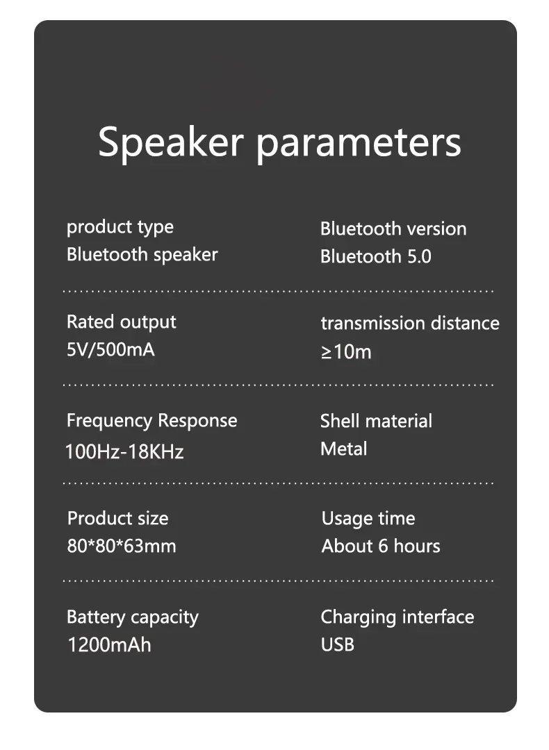 VIKEFON K30 Wireless Bluetooth Speaker Portable Mini Outdoor Wireless Speakers Music Surround Loudspeaker HD Voice Shocking Bass