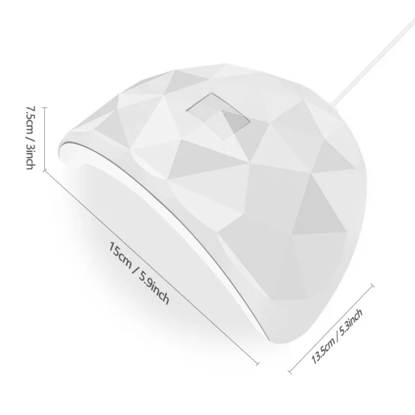 LULAA UV Nail Polish Lamp Gel Curing Polishing Lamp with Three Timing Modes & Automatic Sensing Mode Is Suitable for Home Salon