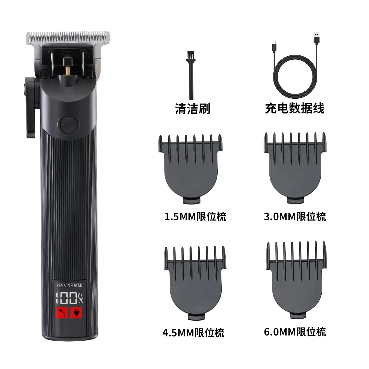 Youpin Komingdon Cordless Zero Gapped Trimmer Hair Clipper Professional Barber Shop Men's Haircut Machine for Beard Barbershop