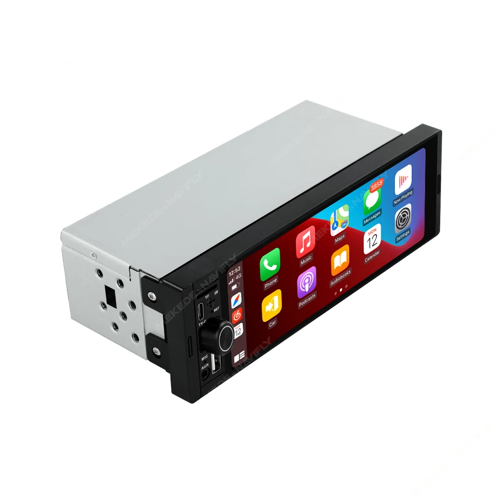 1DIN Universal MP5 6.86-Inch Car Radio Support Wireless Carplay Android AUTO AUX USB SWC BT Touch Screen Multimedia Video Player