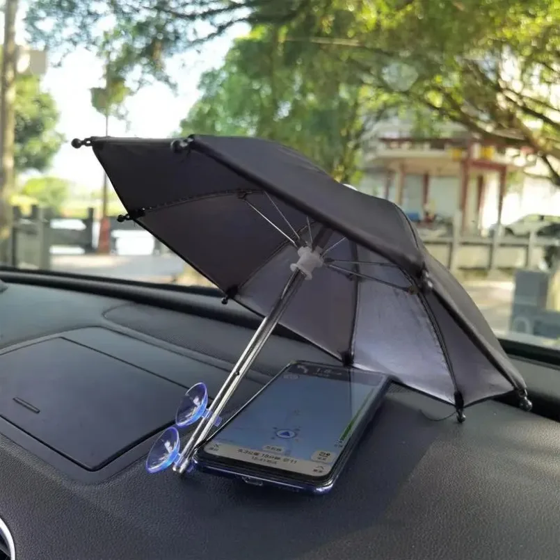 Mobile Phone Parasol Phone Umbrella Sun Anti-Glare Sun Shade Cover Car Visor Sunshade Sucker Holder For iPhone Samsung Live