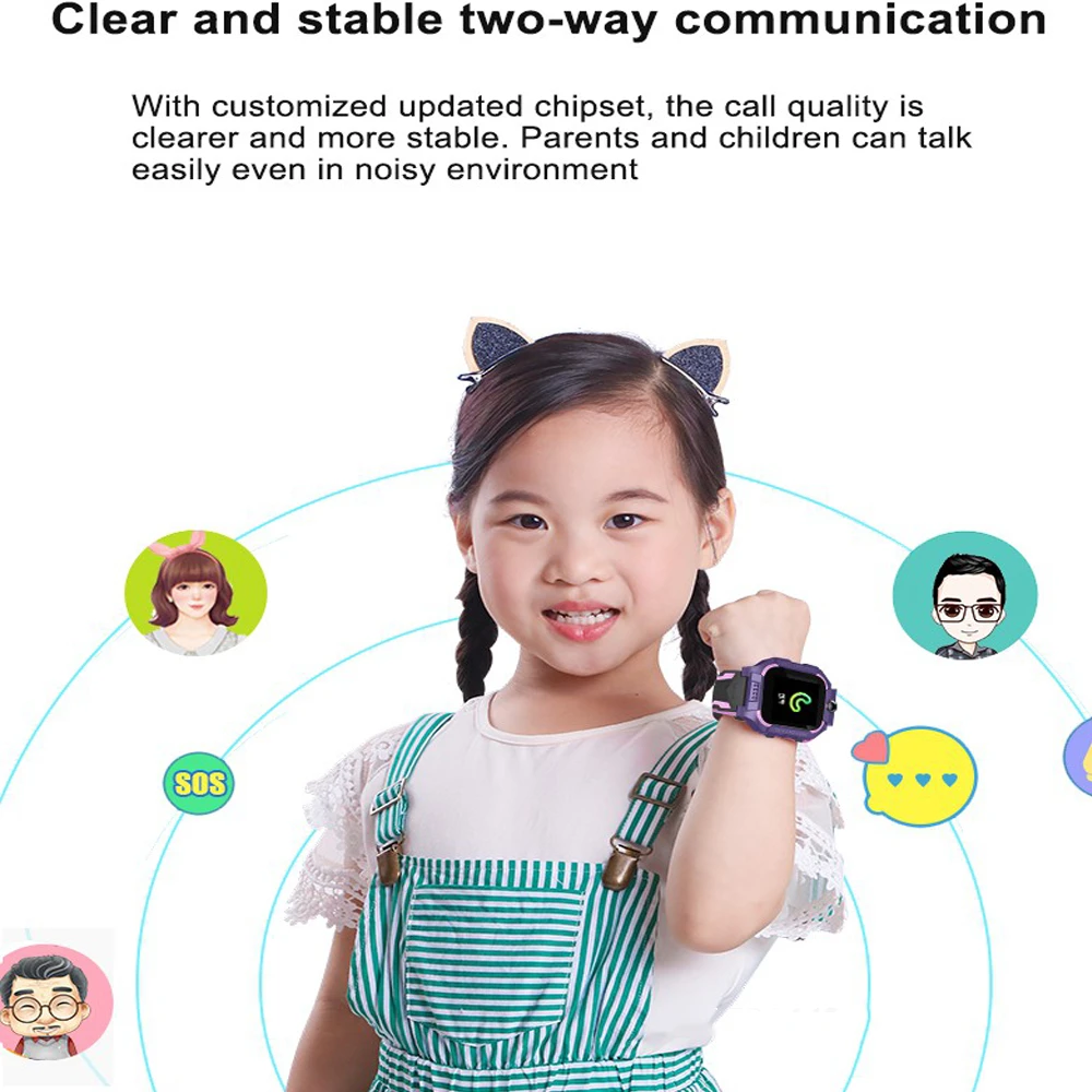 Smart Watch Kids 2g Sim Card Smartwatch for Children SOS Tracker Call Phone Camera Voice Chat Photo Boys Girls Birthday Gifts