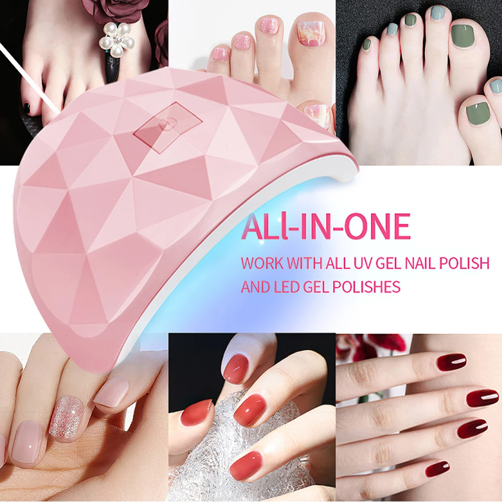 LULAA UV Nail Polish Lamp Gel Curing Polishing Lamp with Three Timing Modes & Automatic Sensing Mode Is Suitable for Home Salon