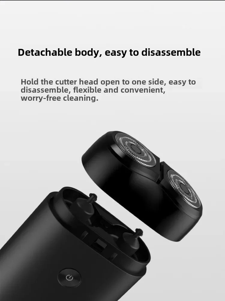 XIAOMI MIJIA S100 Electric Shaver Twin Blade Portable Dry Wet Razor Beard Trimmer Cutter USB Rechargeable For Men Razors Machine