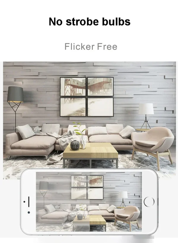 LED Bulb Light Smart Charging Chip Power Failure Emergency Home 18650 Battery Flicker-Free with Hook Detachable Emergency Bulb