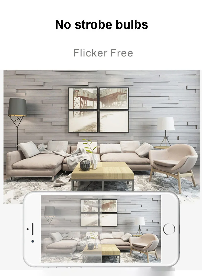 LED Bulb Light Smart Charging Chip Power Failure Emergency Home 18650 Battery Flicker-Free with Hook Detachable Emergency Bulb