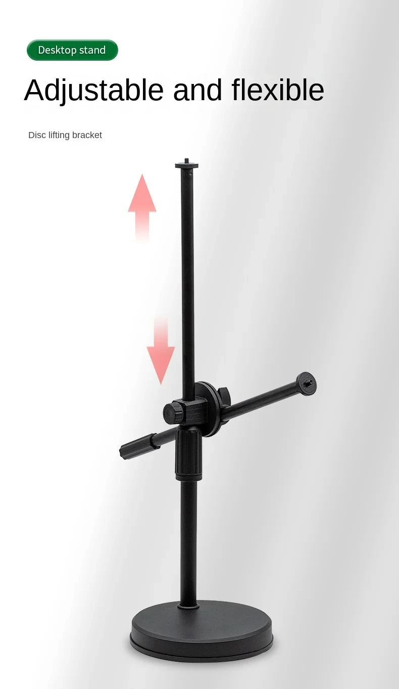 Tabletop Overhead Tripod Stand with Ring Light Mobile Phone Holder And Boom Arm for Nail Art Photography Table Shooting Tripods