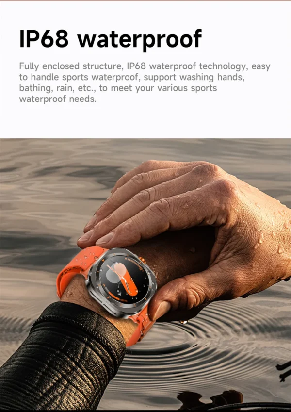 2025 New For Samsung Galaxy Watch 7 Ultra GPS NFC Smart Watch Men 1.43 " AMOLED Always Display IP68 BT Call Sports Smartwatches