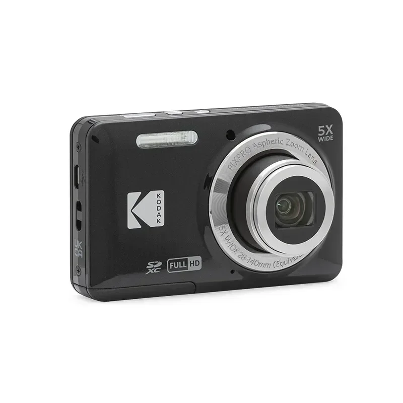 KODAK PIXPRO FZ55-RD 16MP Digital Camera 5X Optical Zoom 28mm Wide Angle 1080P Full HD Video 2.7" LCD Vlogging Camera