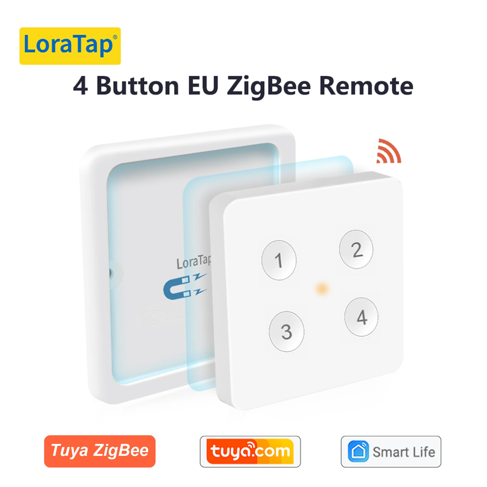 LoraTap ZigBee 3.0 Wireless 13 Types Push Button EU US Remote Controller Tuya Scene Automation Control Switch Smart Life App