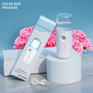 Sb5e1559341a34869a247e13af51527c8b-1.webp Portable Rechargeable Small Facial Steamer 30ml Mini Humidifier Home Wireless Nano Personal Face Hydrat Sprayer Cool Mist Maker