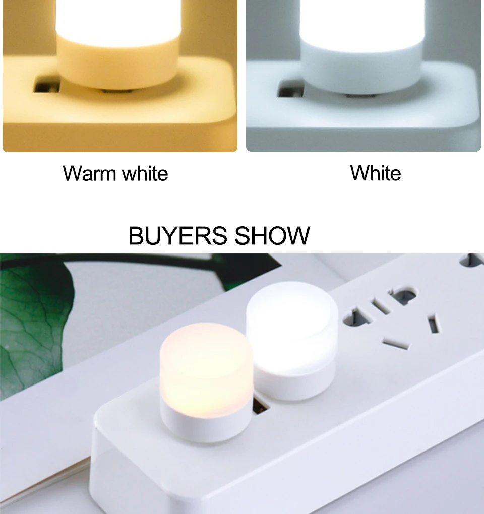5pcs USB LED Reading Lamp Mini Book Light Camping Night Lights Table Lamps For Power Bank PC Notebook Laptop USB Night Light