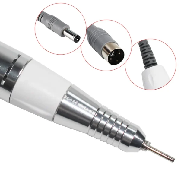 Electric Nail Drill Pen Handle File Polish Grind Machine Handpiece Manicure Pedicure Tool DC & 3 PIN PLUG Nail Drill Accessories