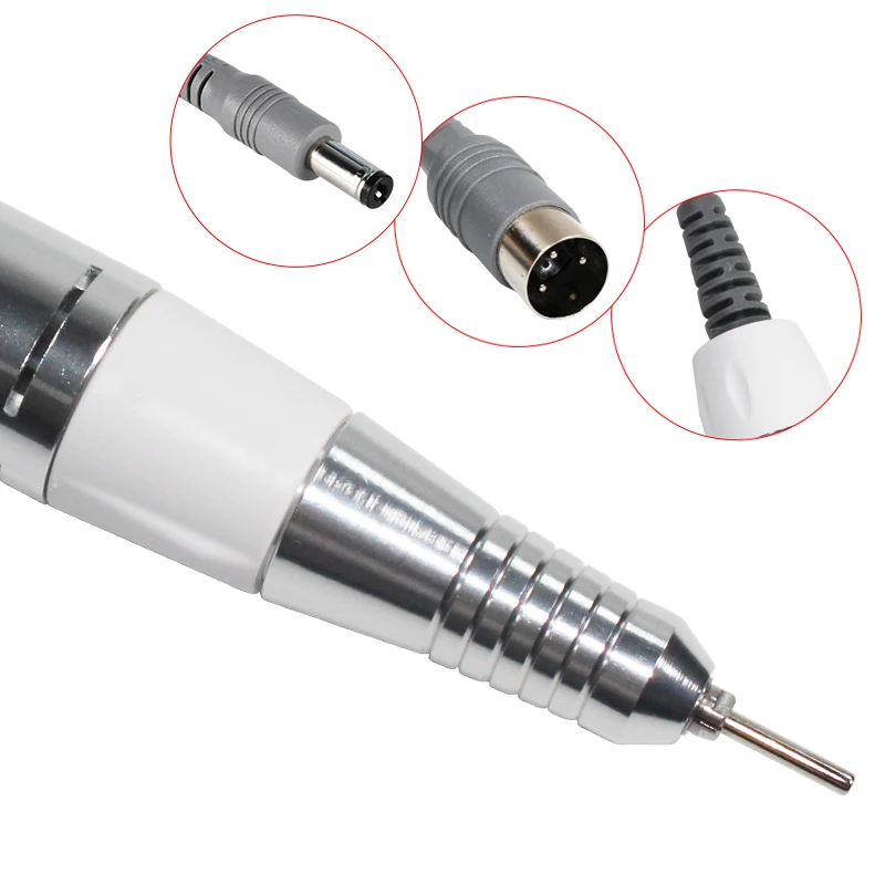 Electric Nail Drill Pen Handle File Polish Grind Machine Handpiece Manicure Pedicure Tool DC & 3 PIN PLUG Nail Drill Accessories