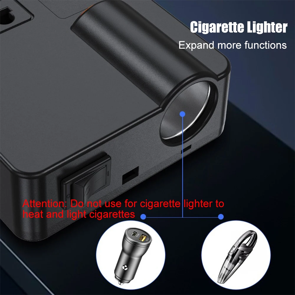 Car mounted power inverter 12v24v to 220v multifunctional conversion suitable for small and large trucks