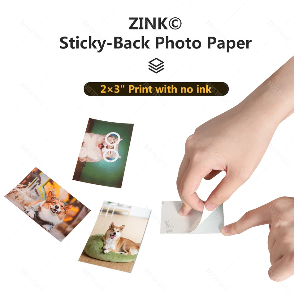 MT53 Color Photo Portable Printer Mobile Phone Mini Handheld Pocket Wifi Bluetooth Printing Machine 2x3 inch Sticky-Backed Paper