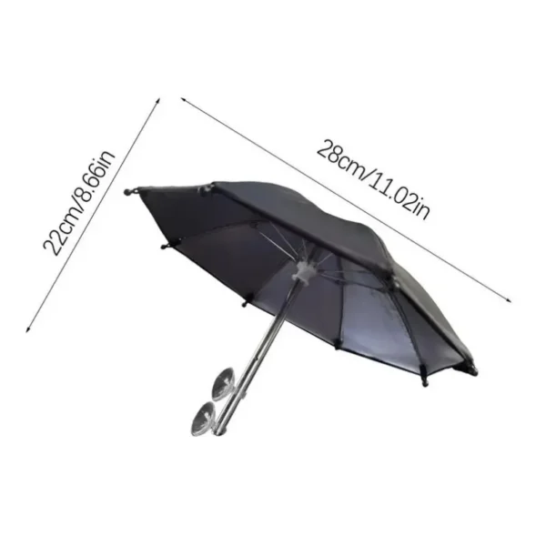 Mobile Phone Parasol Phone Umbrella Sun Anti-Glare Sun Shade Cover Car Visor Sunshade Sucker Holder For iPhone Samsung Live
