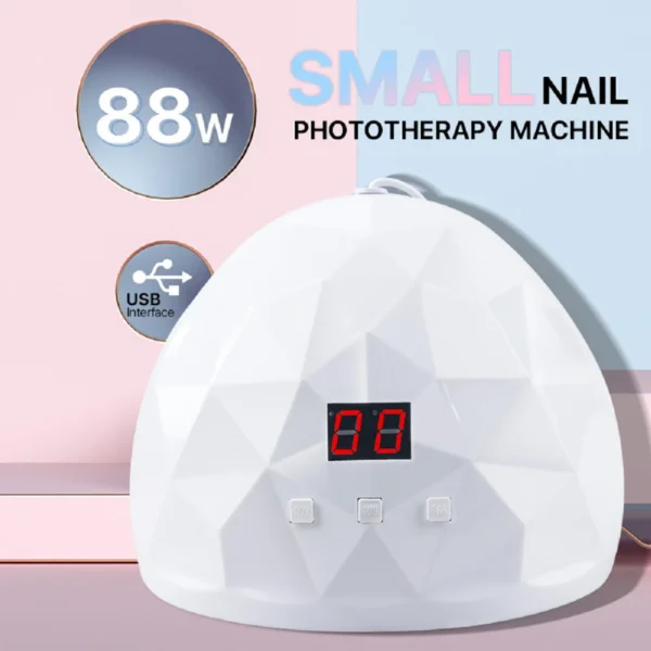 LULAA UV Nail Polish Lamp Gel Curing Polishing Lamp with Three Timing Modes & Automatic Sensing Mode Is Suitable for Home Salon