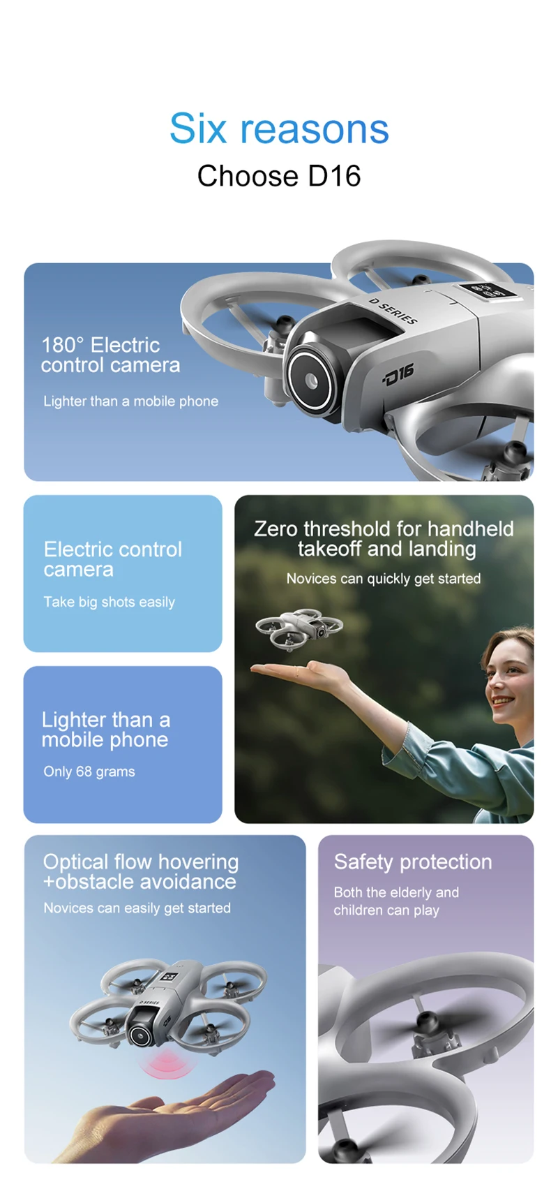 Xiaomi D16 Mini Drone Dual Camera 8K HDAerial Aircraft Obstacle Avoidance UAV Fixed Remote Control Airplane Gift Toys 20000M