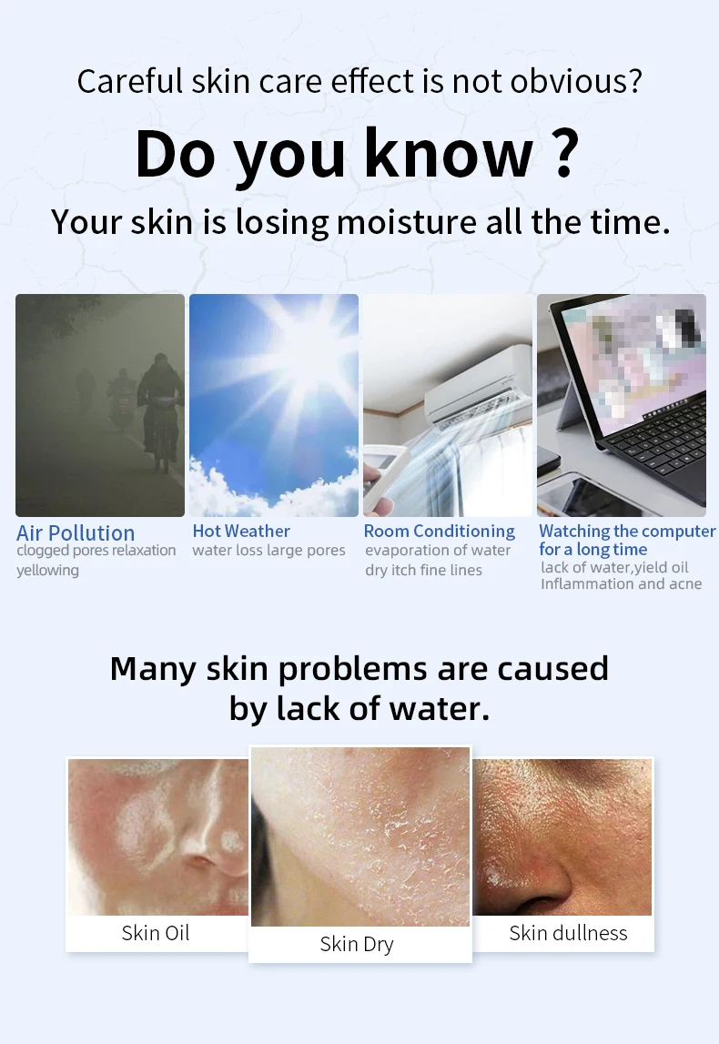 Portable Rechargeable Small Facial Steamer 30ml Mini Humidifier Home Wireless Nano Personal Face Hydrat Sprayer Cool Mist Maker