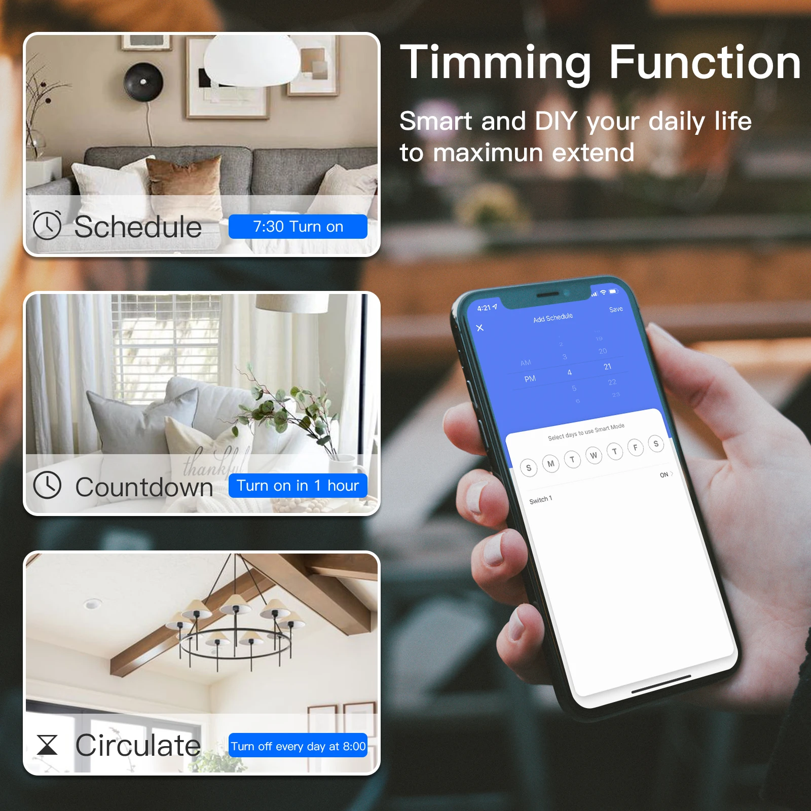 BSEED Zigbee Touch Switch Glass 1/2/3Gang Smart Light Switch Tuya Wireless Controller via Google Smart Life Alexa App No Neutral