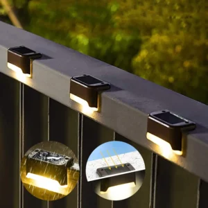 Sbb6dff013b0b4782ad121b0303a93966i.webp 1/4/8/12/pcs Solar LED Lights Outdoor Garden Light Deck Lamp Solar Stairs Light Waterproof Solar Step Lamp Patio Garden Decor