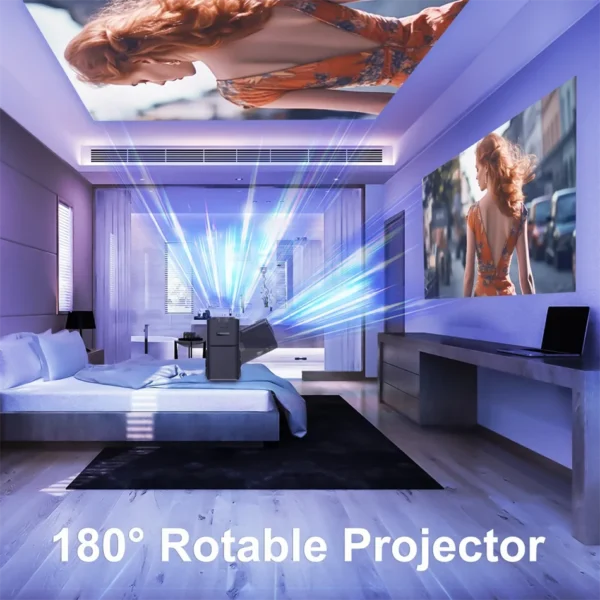 KaiAqua 4K Android 11 Projector Native 1080P 390ANSI HY320 Dual Wifi6 BT5.0 1920*1080P Cinema portable Projetor upgrated FY300