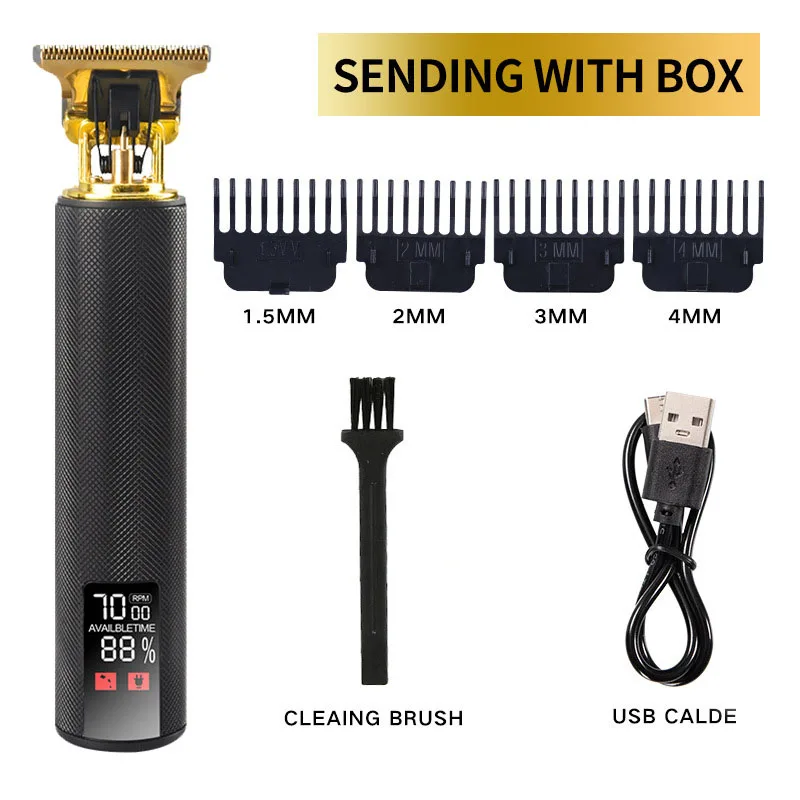 Powerful Professiona Electric Wireless Man Hairdresser Men Barber Shop Groin Beard Repairer Mustache Facial Hair Trimmer Clipper
