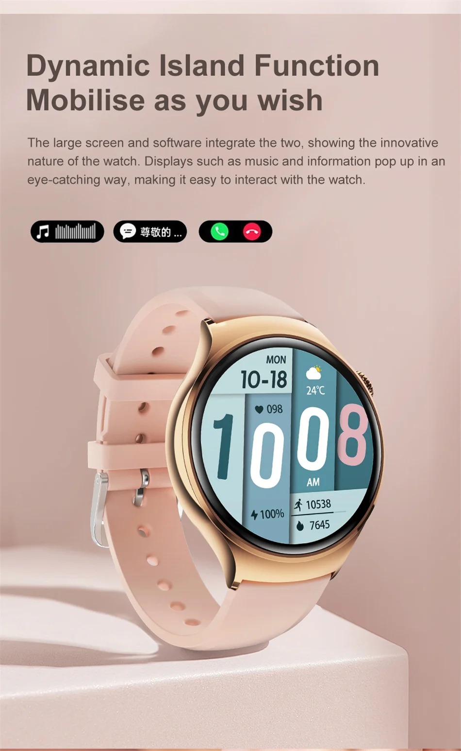 For Huawei WATCH 4 Smart Watch Women 360*360 AMOLED HD Screen NFC IP68 Waterproof Heart Rate Health Monitor Smartwatch 2025 New
